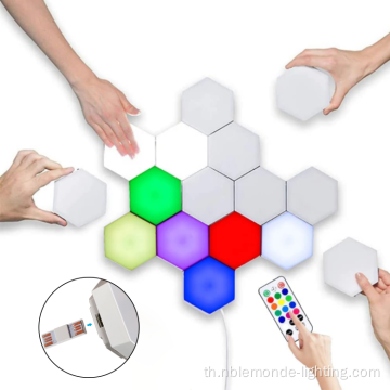 6 ชิ้น RGB LED Honeycomb Honeycomb Light